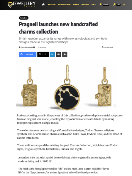 Jewellery Focus - Charms Collection