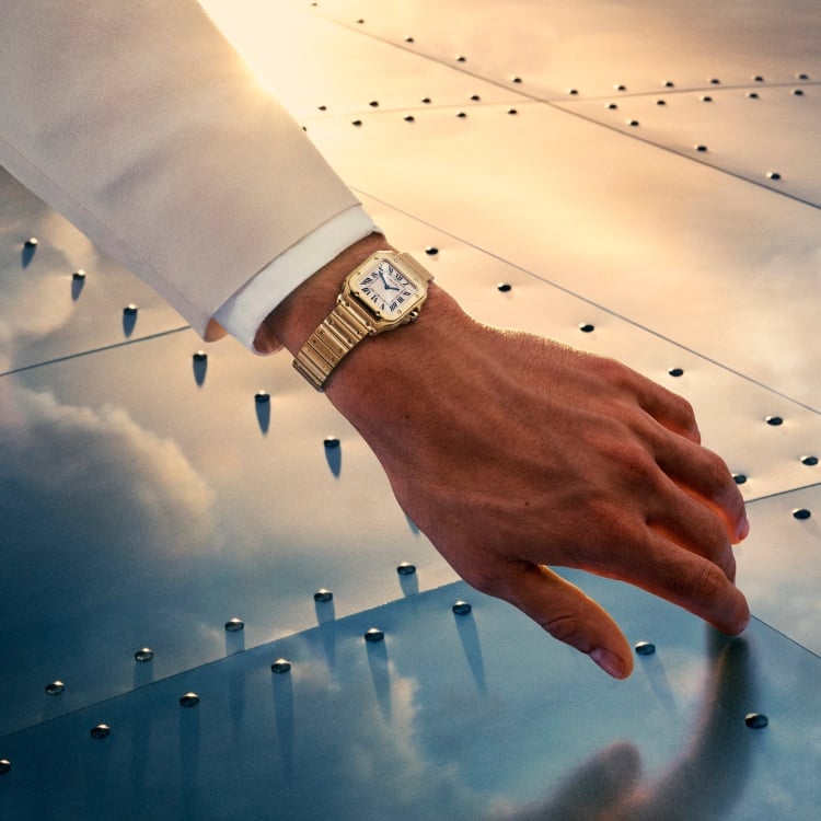 Cartier PUWA11670 Santos Yellow gold watch