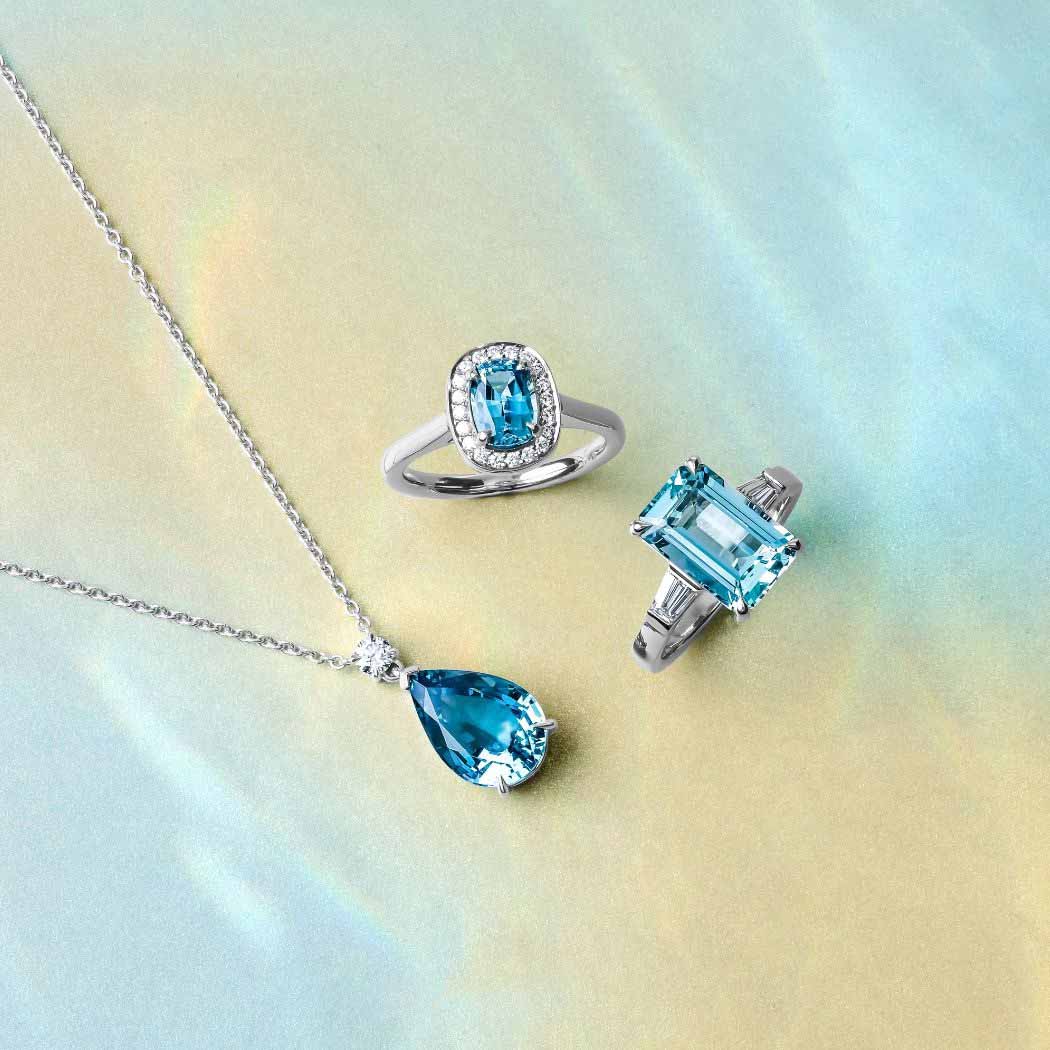 Aquamarine Rings