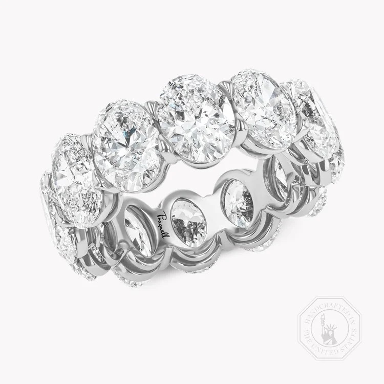 Oval Cut 12.06ct Diamond Full Eternity Ring in 18ct White Gold.jpg