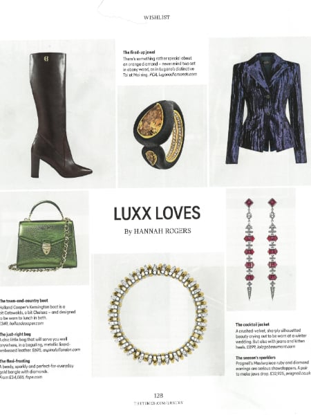 Pragnell in The Times Luxx - Luxx Loves Autumn - December 2024