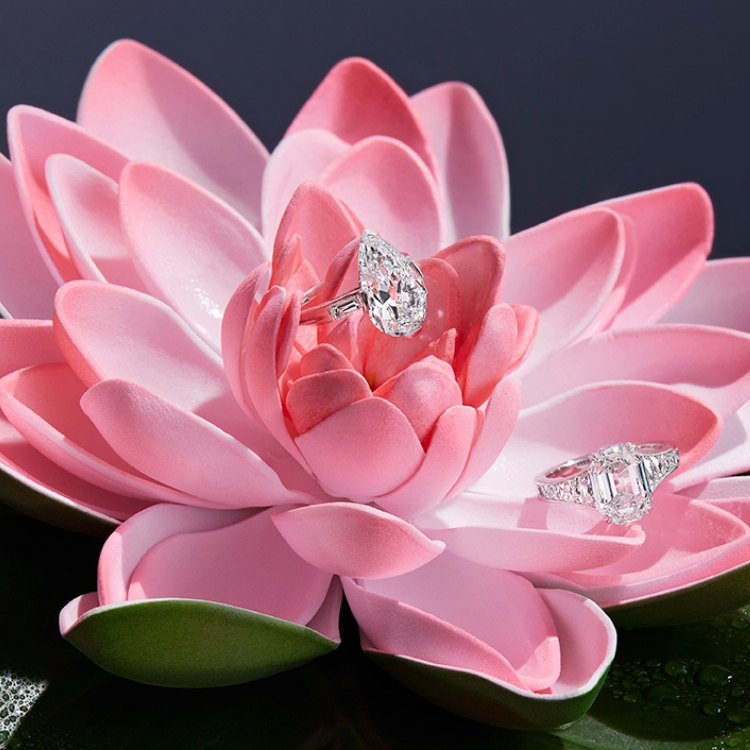 Type IIa diamond rings