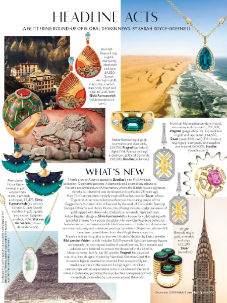 Pragnell in Conde Nast Traveller - Watches and Jewellery Guide - December 2024 (Lagoon Tourmaline Collection)