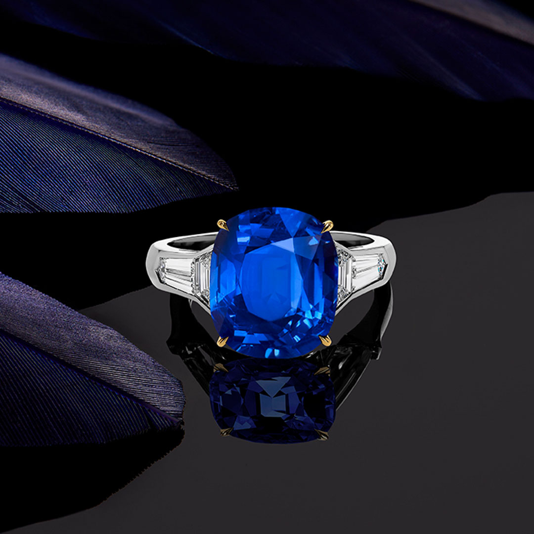 Kashmir Sapphire Ring