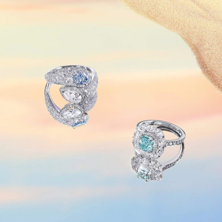 Blue Diamond Rings
