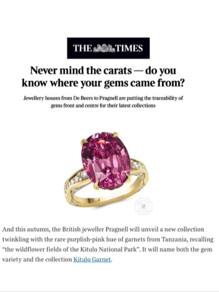 The Times - Kitulo Garnet Ring