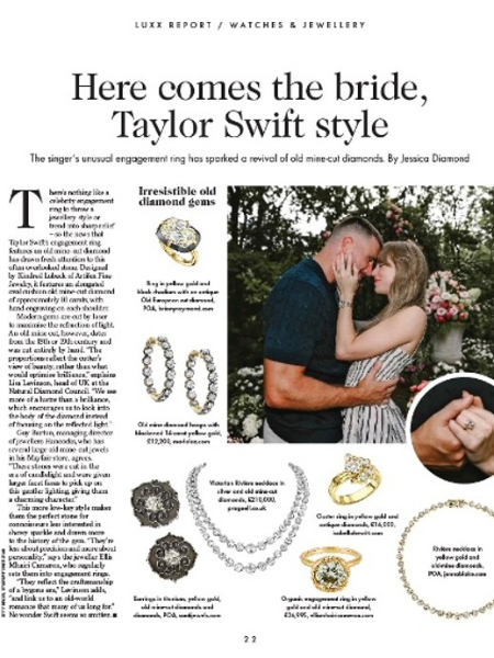 Times Luxx - Victorian Two-Row Old Mine Cut 69.00ct Diamond Rivière Necklace