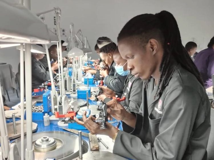 Diamond factory in Botswana