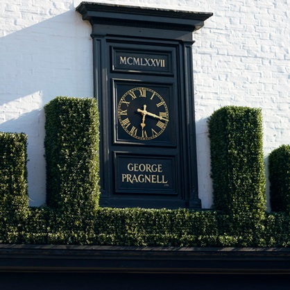 Clock outside the Stratford-upon-Avon showroom