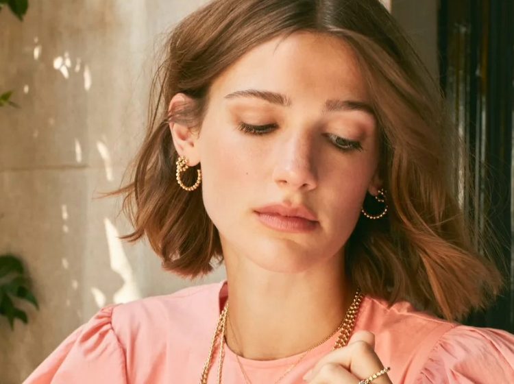 Bohemia Large Diamond Earrings 0.27ct in 18ct Rose Gold