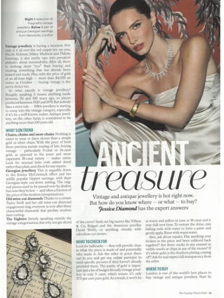 Sunday Times Style - Vintage Jewellery