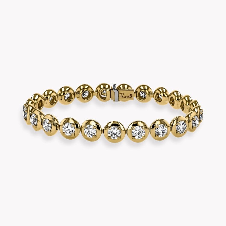 Skimming Stone 7.36ct Diamond Line Bracelet in 18ct Yellow Gold.jpg