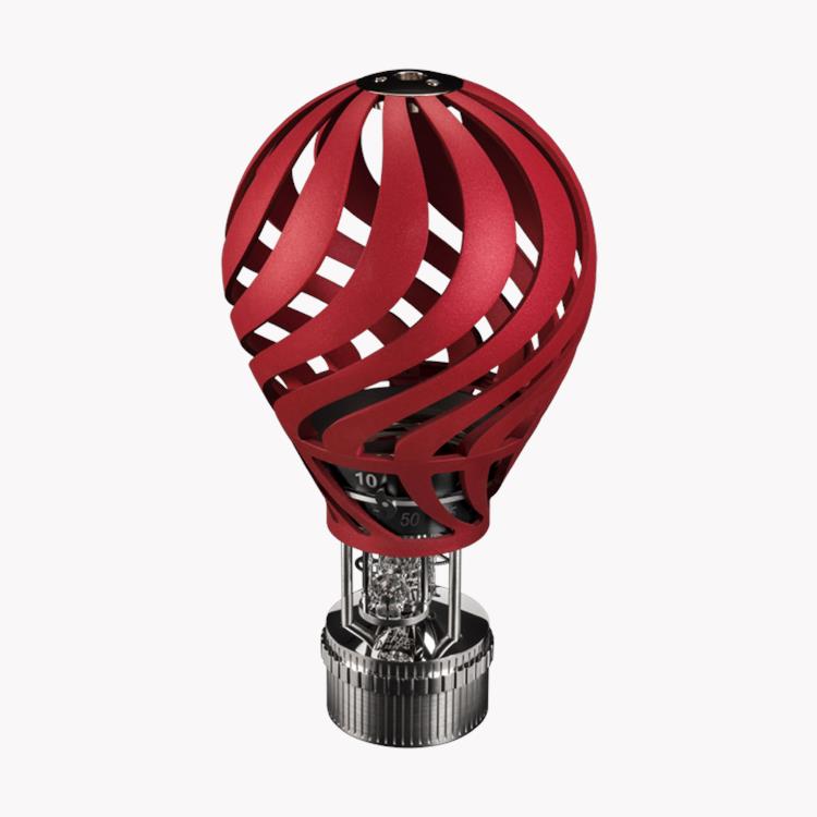 L’Epée Hot Air Balloon Clock in Red