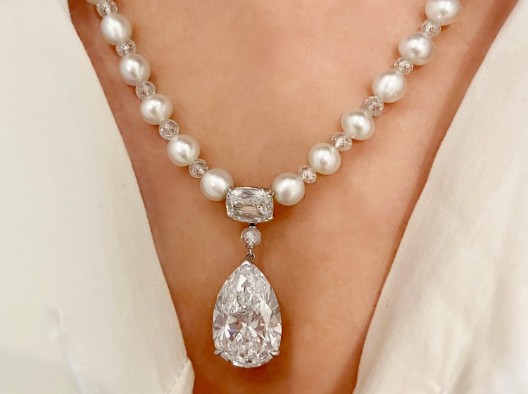 Pearl and diamond masterpiece necklace