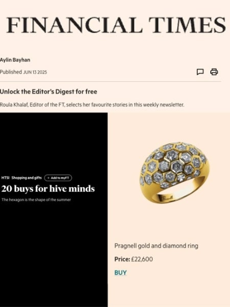 Financial Times, June, Honeycomb Ring