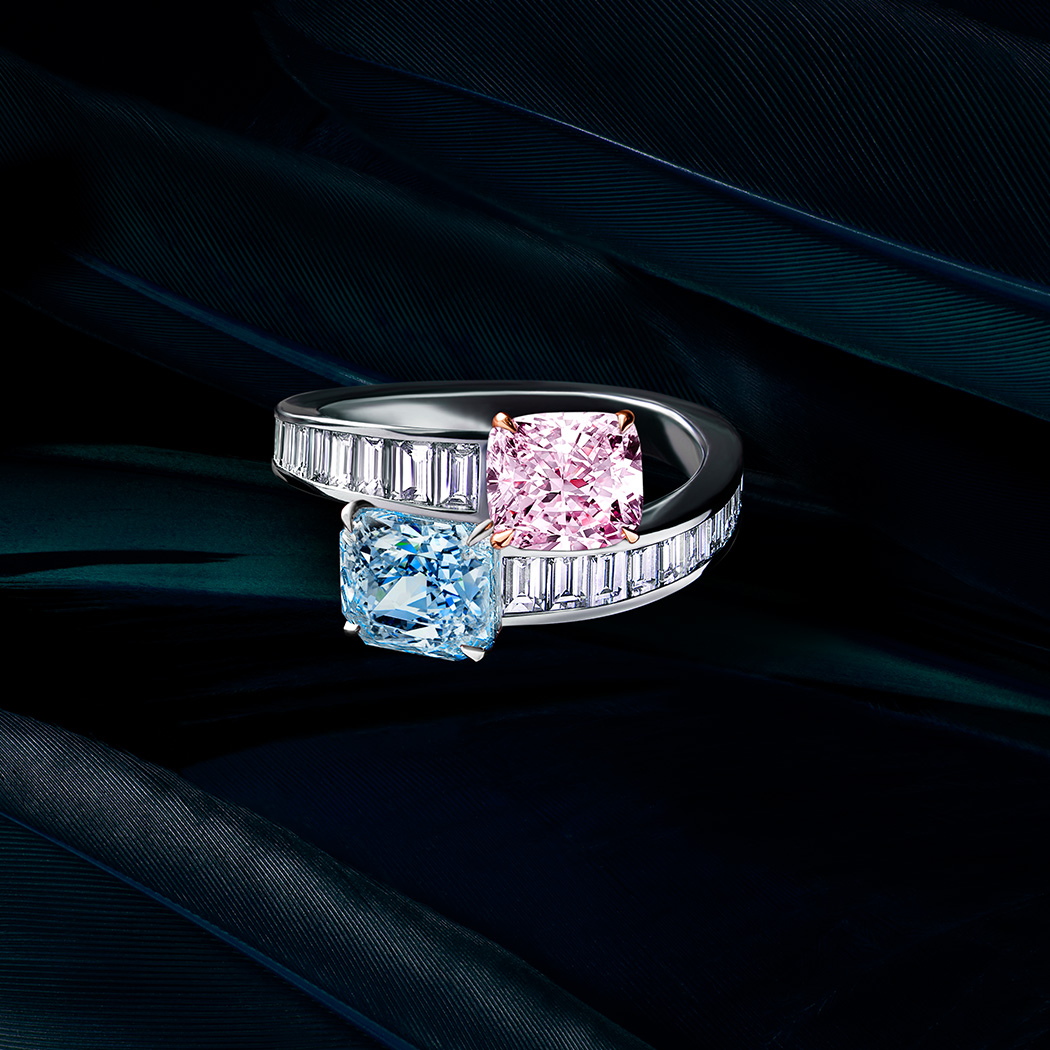 Fancy Coloured Diamond Ring 