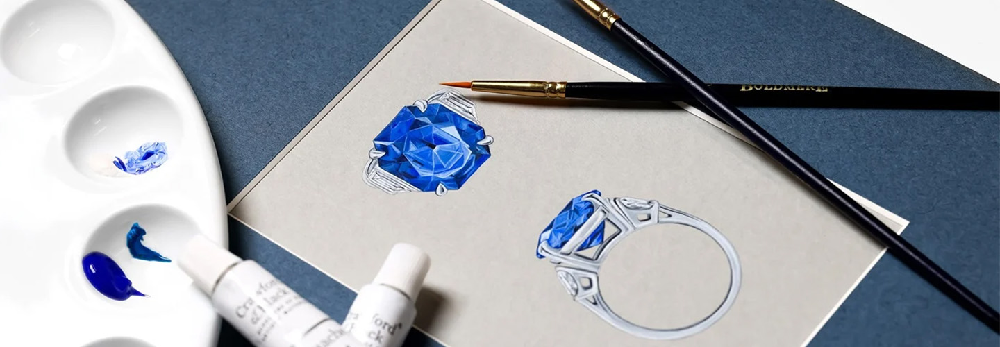 Sapphire Ring Design Sketch