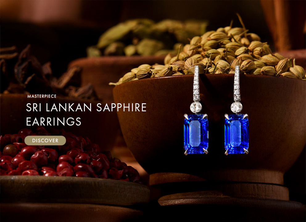 Sri Lankan sapphire Earrings