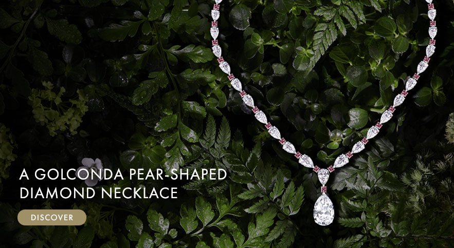 Golconda Pear-Shaped Diamond Necklace