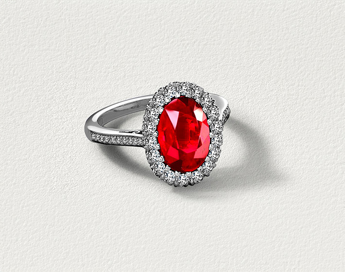 Burmese ruby ring