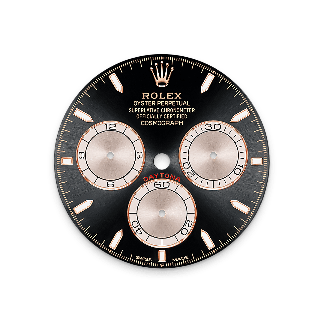 This model features a bright black and Sundust dial with spray-coated counters, 18 ct gold applique hour markers and hands with a Chromalight display, a highly-legible luminescent material.
The dial allows drivers to accurately map out their track times and tactics without fail.