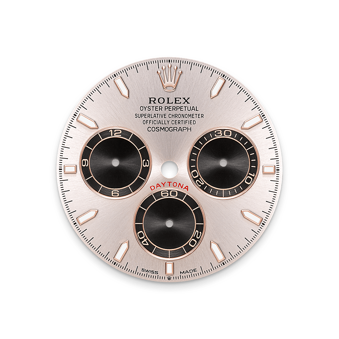 This model features a Sundust and bright black dial with snailed counters, 18 ct gold applique hour markers and hands with a Chromalight display, a highly-legible luminescent material. The dial allows drivers to accurately map out their track times and tactics without fail.