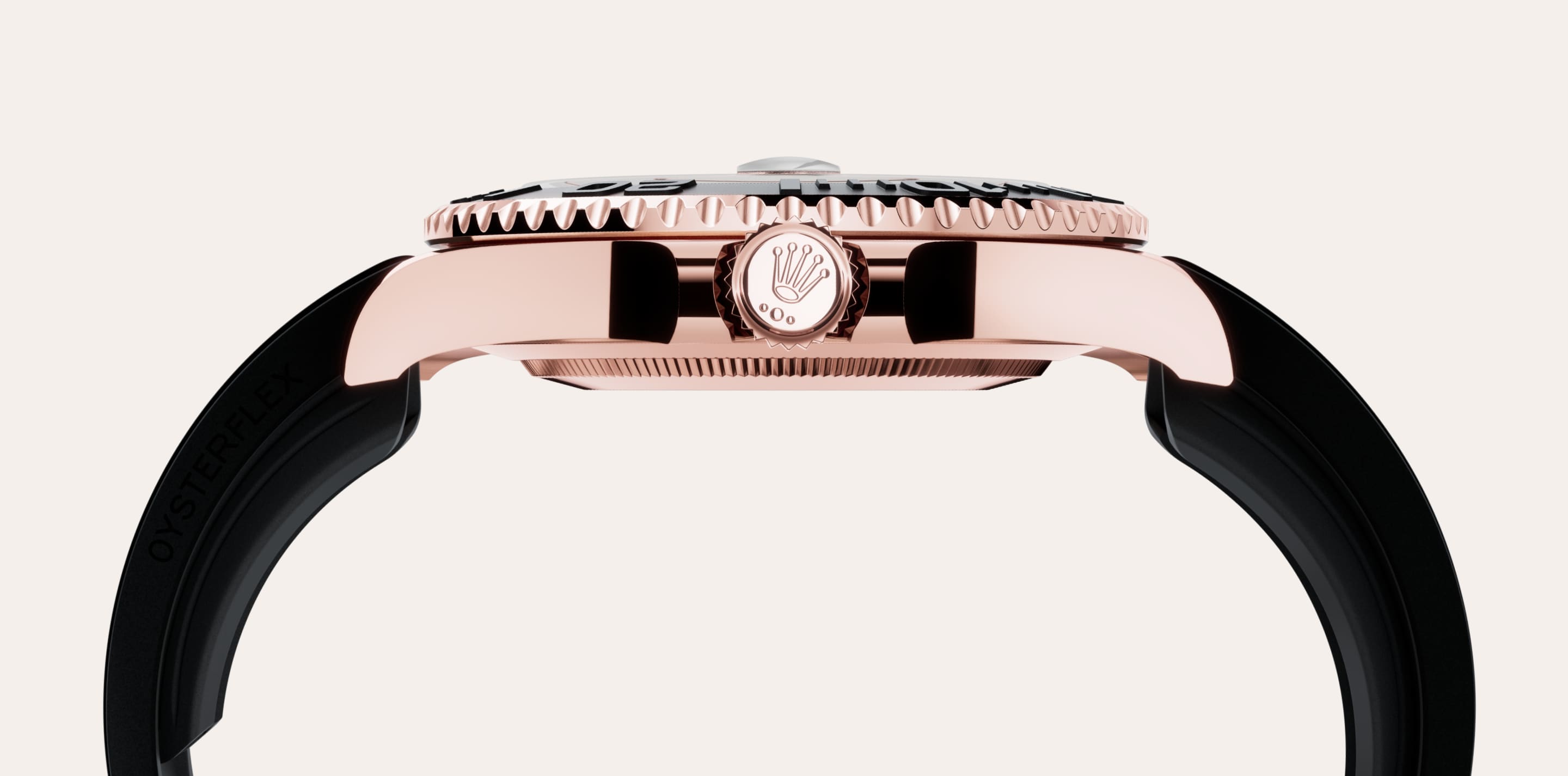 To preserve the beauty of its pink gold watches, Rolex created and patented an exclusive 18 ct pink gold alloy cast in its own foundry: Everose gold. Introduced in 2005, 18 ct Everose is used on all Rolex Oyster models in pink gold.