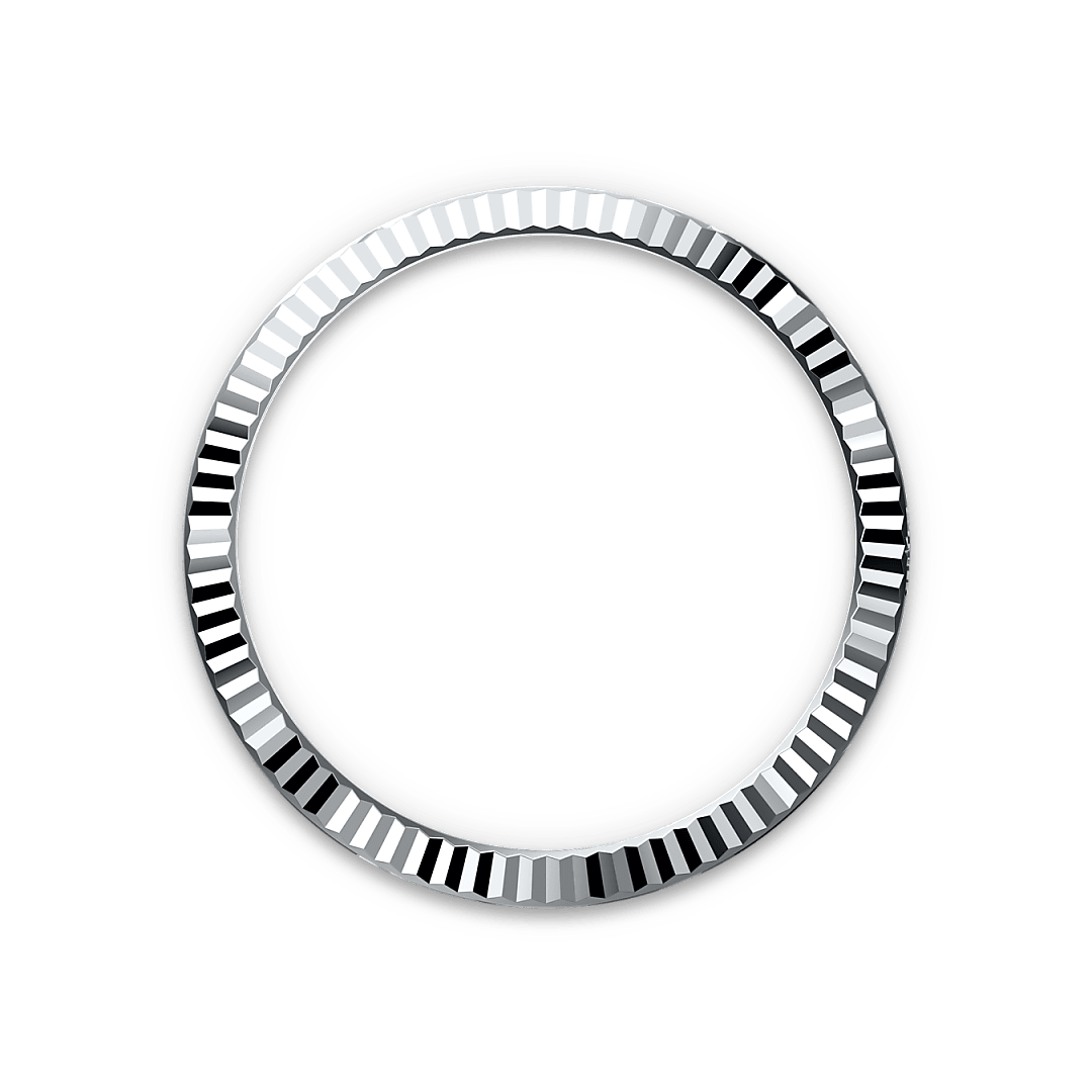 The Rolex fluted bezel is a mark of distinction. Originally, the fluting of the Oyster bezel had a functional purpose: it served to screw the bezel onto the case helping to ensure the waterproofness of the watch. It was therefore identical to the fluting on the case back, which was also screwed onto the case for waterproofness, using specific Rolex tools. Over time, the fluting became an aesthetic element, a genuine Rolex signature feature. Today the fluted bezel is a mark of distinction, in platinum on this Day-Date 40.