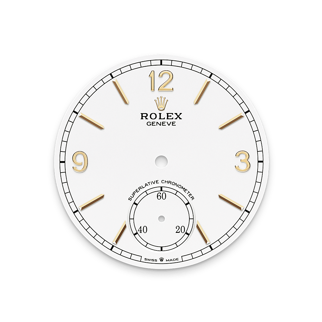 Each dial is a miniature work of art. The colour, reflections and surface texture, along with decorative elements and the overall design give the watch its intrinsic character. Rolex masters all aspects of its dial creation and production in-house. From the initial sketches to the final inspection, including colouring or the application of appliques, the process involves a series of steps and operations that call on specific expertise. Some of these professions – enamelling, for instance – date from the early days of watchmaking. Others are inherent to the use of cutting-edge technologies, such as magnetron sputtering, a complex technique for colouring the surface of a dial by depositing a thin film of material in a vacuum environment. A meeting of traditional skills and technology, the manufacture of Rolex dials perfectly encapsulates the philosophy that guides the brand: seeking the highest level of quality to achieve an impeccable, long-lasting result.