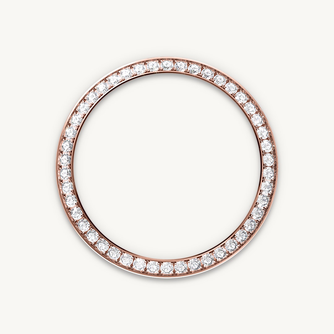 Gem-setters, like sculptors, finely carve the precious metal to hand-shape the seat in which each gemstone will be perfectly lodged. With the art and craft of a jeweller, the stone is placed and meticulously aligned with the others, then firmly secured in its gold or platinum setting. Besides the intrinsic quality of the stones, several other criteria contribute to the beauty of Rolex gem-setting: the precise alignment of the height of the gems, their orientation and position, the regularity, strength and proportions of the setting as well as the intricate finishing of the metalwork. A sparkling symphony to enhance the watch and enchant the wearer.