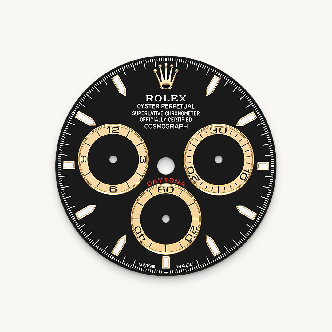 This model features a black dial with spray-coated counters, 18 ct gold applique hour markers and hands with a Chromalight display, a highly-legible luminescent material.
The dial allows drivers to accurately map out their track times and tactics without fail.