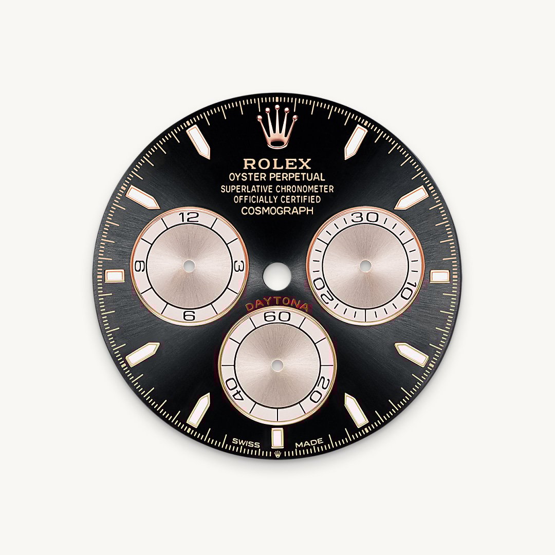 This model features a bright black and Sundust dial with spray-coated counters, 18 ct gold applique hour markers and hands with a Chromalight display, a highly-legible luminescent material.
The dial allows drivers to accurately map out their track times and tactics without fail.