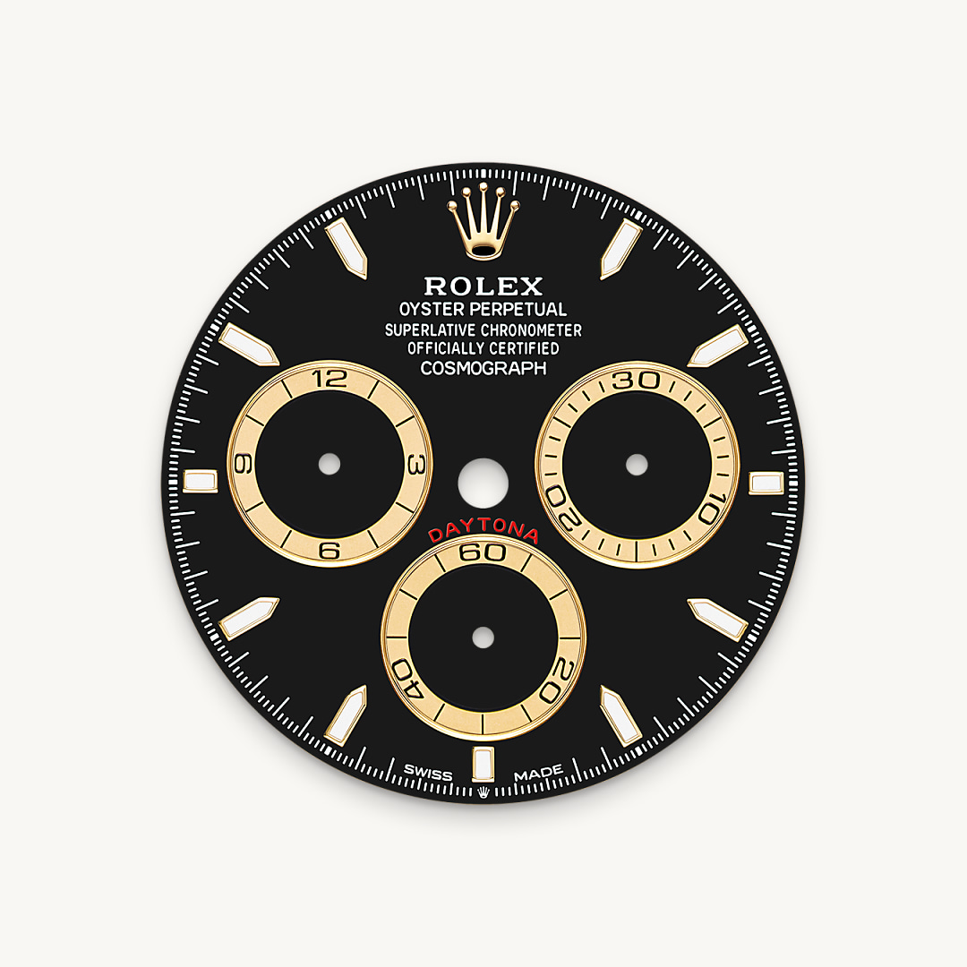 This model features a black dial with spray-coated counters, 18 ct gold applique hour markers and hands with a Chromalight display, a highly-legible luminescent material.
The dial allows drivers to accurately map out their track times and tactics without fail.
