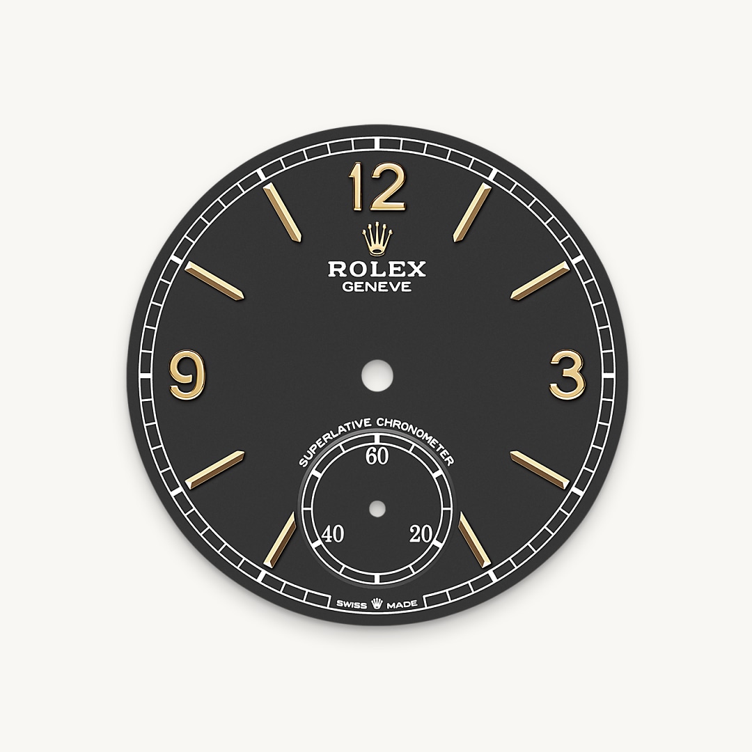 Each dial is a miniature work of art. The colour, reflections and surface texture, along with decorative elements and the overall design give the watch its intrinsic character. Rolex masters all aspects of its dial creation and production in-house. From the initial sketches to the final inspection, including colouring or the application of appliques, the process involves a series of steps and operations that call on specific expertise. Some of these professions – enamelling, for instance – date from the early days of watchmaking. Others are inherent to the use of cutting-edge technologies, such as magnetron sputtering, a complex technique for colouring the surface of a dial by depositing a thin film of material in a vacuum environment. A meeting of traditional skills and technology, the manufacture of Rolex dials perfectly encapsulates the philosophy that guides the brand: seeking the highest level of quality to achieve an impeccable, long-lasting result.