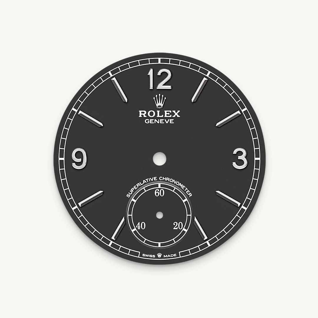 Each dial is a miniature work of art. The colour, reflections and surface texture, along with decorative elements and the overall design give the watch its intrinsic character. Rolex masters all aspects of its dial creation and production in-house. From the initial sketches to the final inspection, including colouring or the application of appliques, the process involves a series of steps and operations that call on specific expertise. Some of these professions – enamelling, for instance – date from the early days of watchmaking. Others are inherent to the use of cutting-edge technologies, such as magnetron sputtering, a complex technique for colouring the surface of a dial by depositing a thin film of material in a vacuum environment. A meeting of traditional skills and technology, the manufacture of Rolex dials perfectly encapsulates the philosophy that guides the brand: seeking the highest level of quality to achieve an impeccable, long-lasting result.