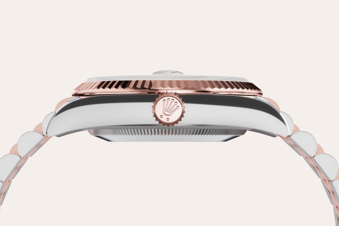 Gold is coveted for its lustre and nobility. Steel reinforces strength and reliability. Together, they harmoniously combine the best of their properties. A true Rolex signature, Rolesor has featured on Rolex models since the early 1930s, and was trademarked as a name in 1933. It is one of the prominent pillars of the Oyster Perpetual collection.