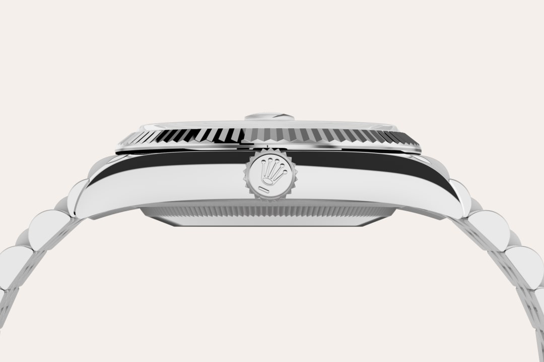 Gold is coveted for its lustre and nobility. Steel reinforces strength and reliability. Together, they harmoniously combine the best of their properties. A true Rolex signature, Rolesor has featured on Rolex models since the early 1930s, and was trademarked as a name in 1933. It is one of the prominent pillars of the Oyster Perpetual collection.