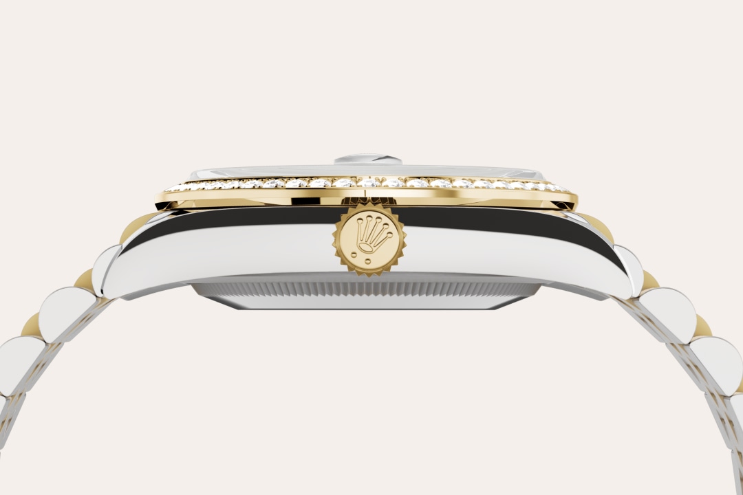 Gold is coveted for its lustre and nobility. Steel reinforces strength and reliability. Together, they harmoniously combine the best of their properties. A true Rolex signature, Rolesor has featured on Rolex models since the early 1930s, and was trademarked as a name in 1933. It is one of the prominent pillars of the Oyster Perpetual collection.