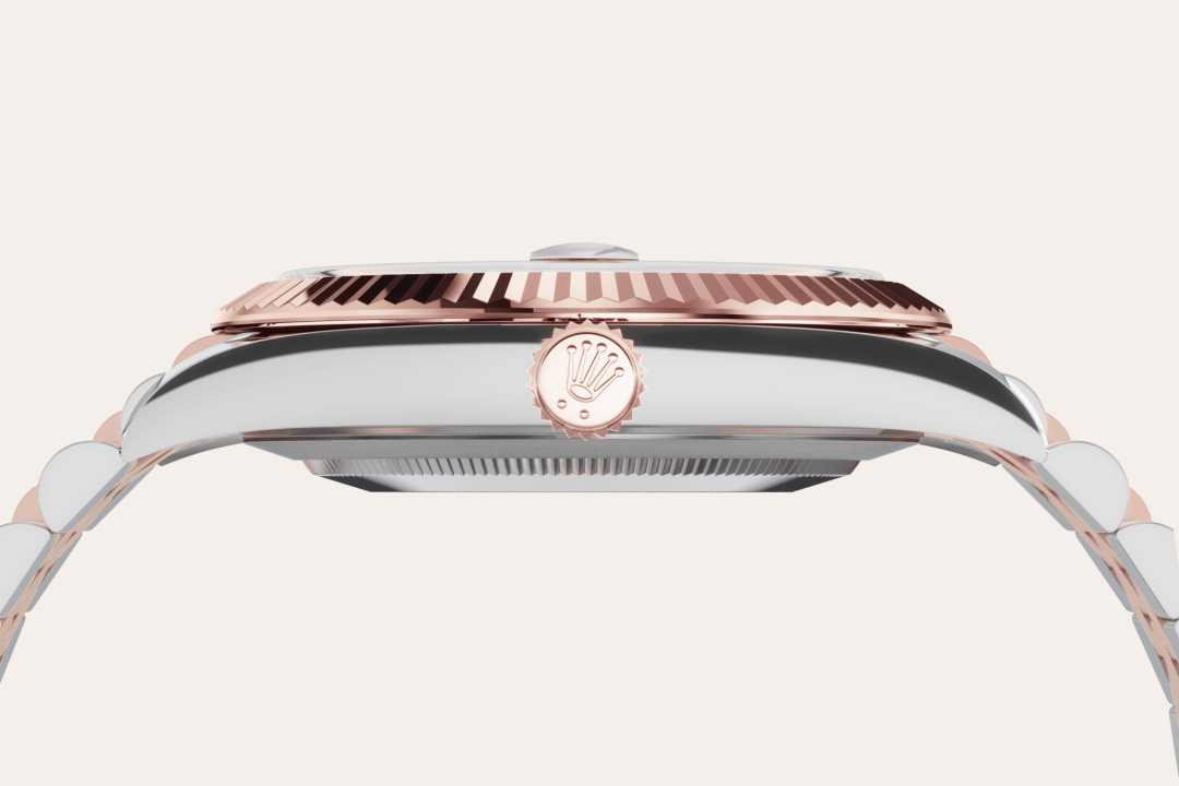 Gold is coveted for its lustre and nobility. Steel reinforces strength and reliability. Together, they harmoniously combine the best of their properties. A true Rolex signature, Rolesor has featured on Rolex models since the early 1930s, and was trademarked as a name in 1933. It is one of the prominent pillars of the Oyster Perpetual collection.