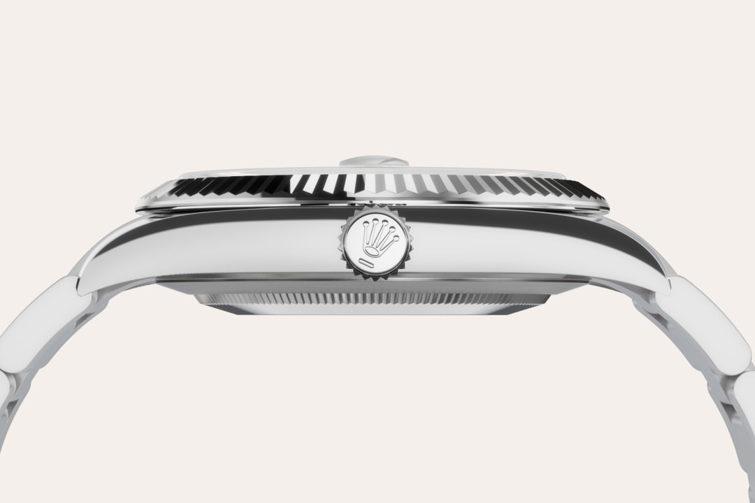 Gold is coveted for its lustre and nobility. Steel reinforces strength and reliability. Together, they harmoniously combine the best of their properties. A true Rolex signature, Rolesor has featured on Rolex models since the early 1930s, and was trademarked as a name in 1933. It is one of the prominent pillars of the Oyster Perpetual collection.