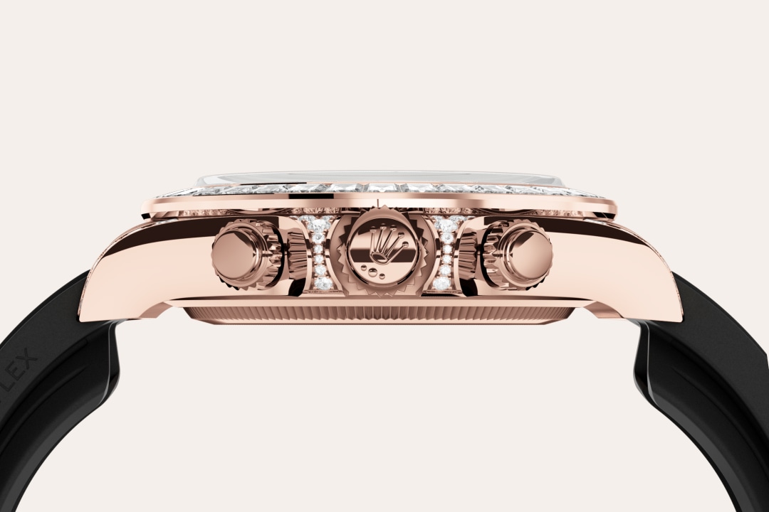 To preserve the beauty of its pink gold watches, Rolex created and patented an exclusive 18 ct pink gold alloy cast in its own foundry: Everose gold. Introduced in 2005, 18 ct Everose is used on all Rolex Oyster models in pink gold.
