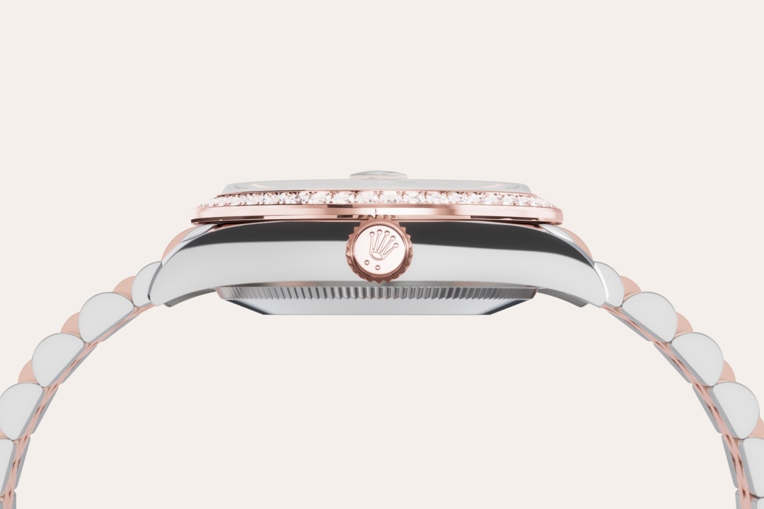 Gold is coveted for its lustre and nobility. Steel reinforces strength and reliability. Together, they harmoniously combine the best of their properties. A true Rolex signature, Rolesor has featured on Rolex models since the early 1930s, and was trademarked as a name in 1933. It is one of the prominent pillars of the Oyster Perpetual collection.