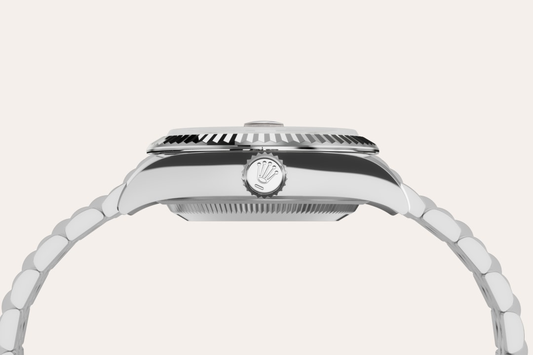 Gold is coveted for its lustre and nobility. Steel reinforces strength and reliability. Together, they harmoniously combine the best of their properties. A true Rolex signature, Rolesor has featured on Rolex models since the early 1930s, and was trademarked as a name in 1933. It is one of the prominent pillars of the Oyster Perpetual collection.